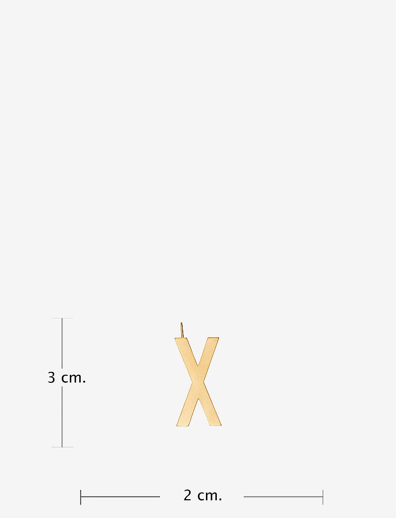 Design Letters - ARCHETYPES 30 MM, GOLD, A-Z - vedhæng - gold - 2
