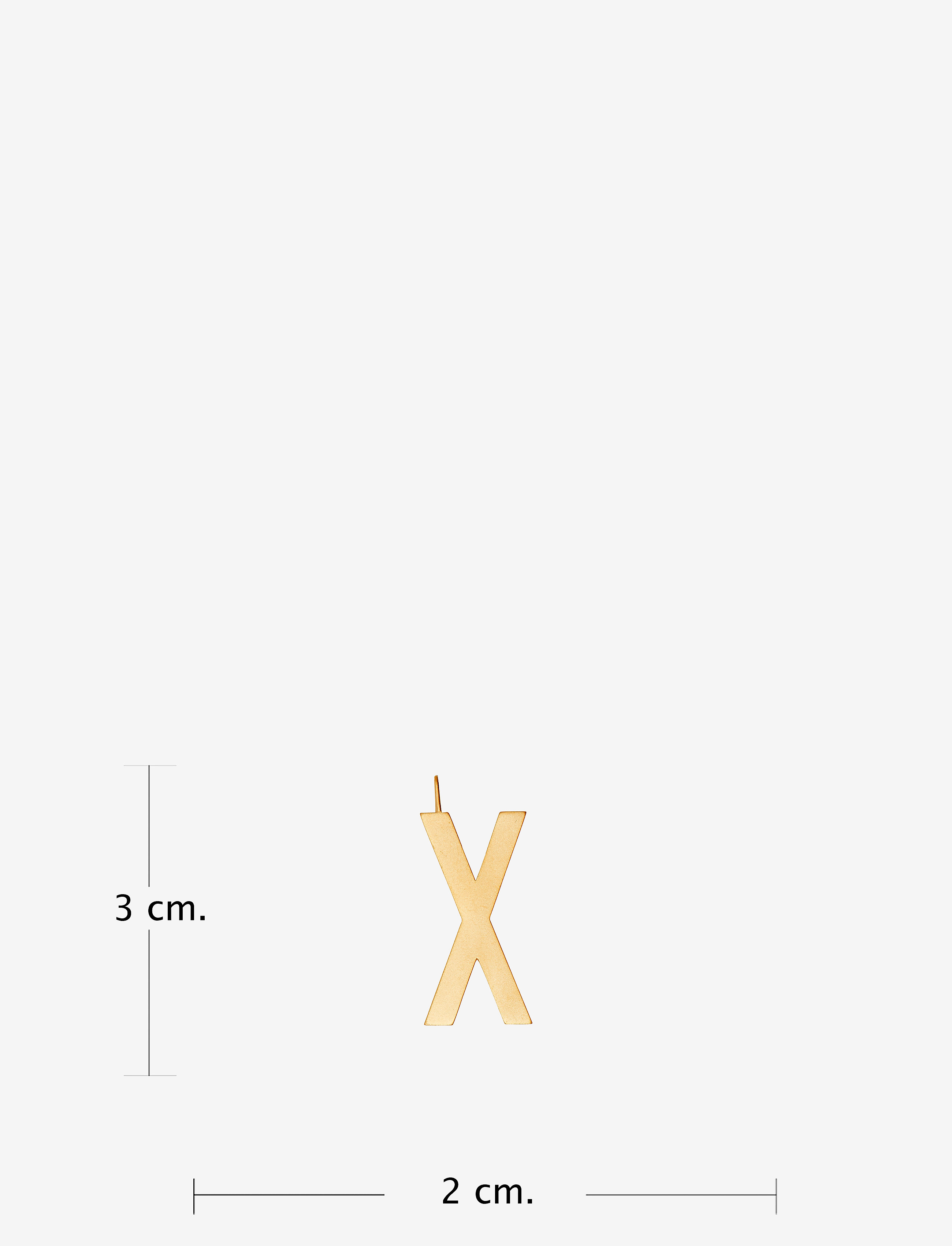 Design Letters - ARCHETYPES 30 MM, GOLD, A-Z - vedhæng - gold - 2