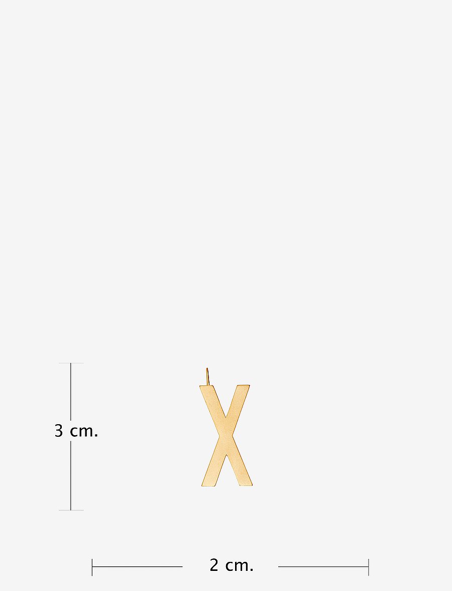Design Letters - ARCHETYPES 30 MM, GOLD, A-Z - vedhæng - gold - 2