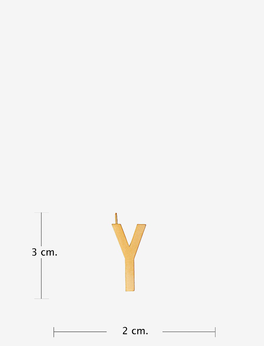 Design Letters - ARCHETYPES 30 MM, GOLD, A-Z - anhänger - gold - 2