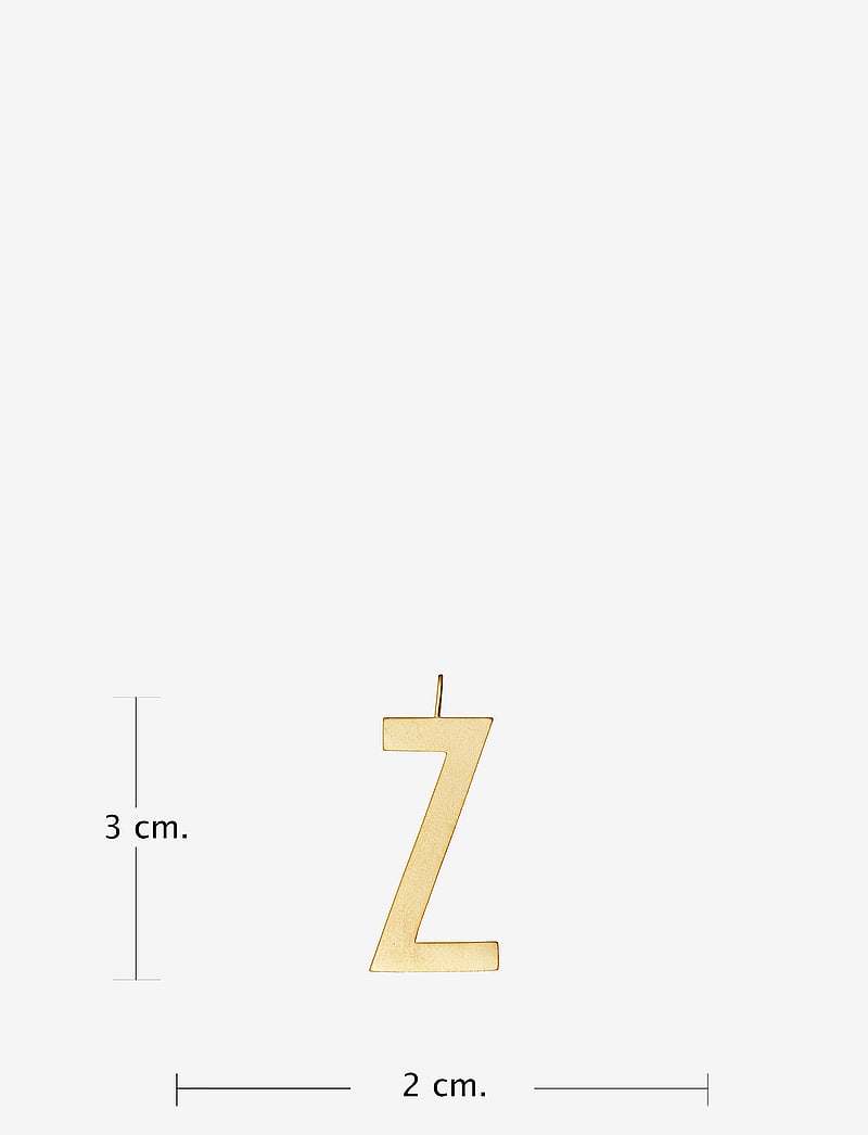 Design Letters - ARCHETYPES 30 MM, GOLD, A-Z - anhänger - gold - 2