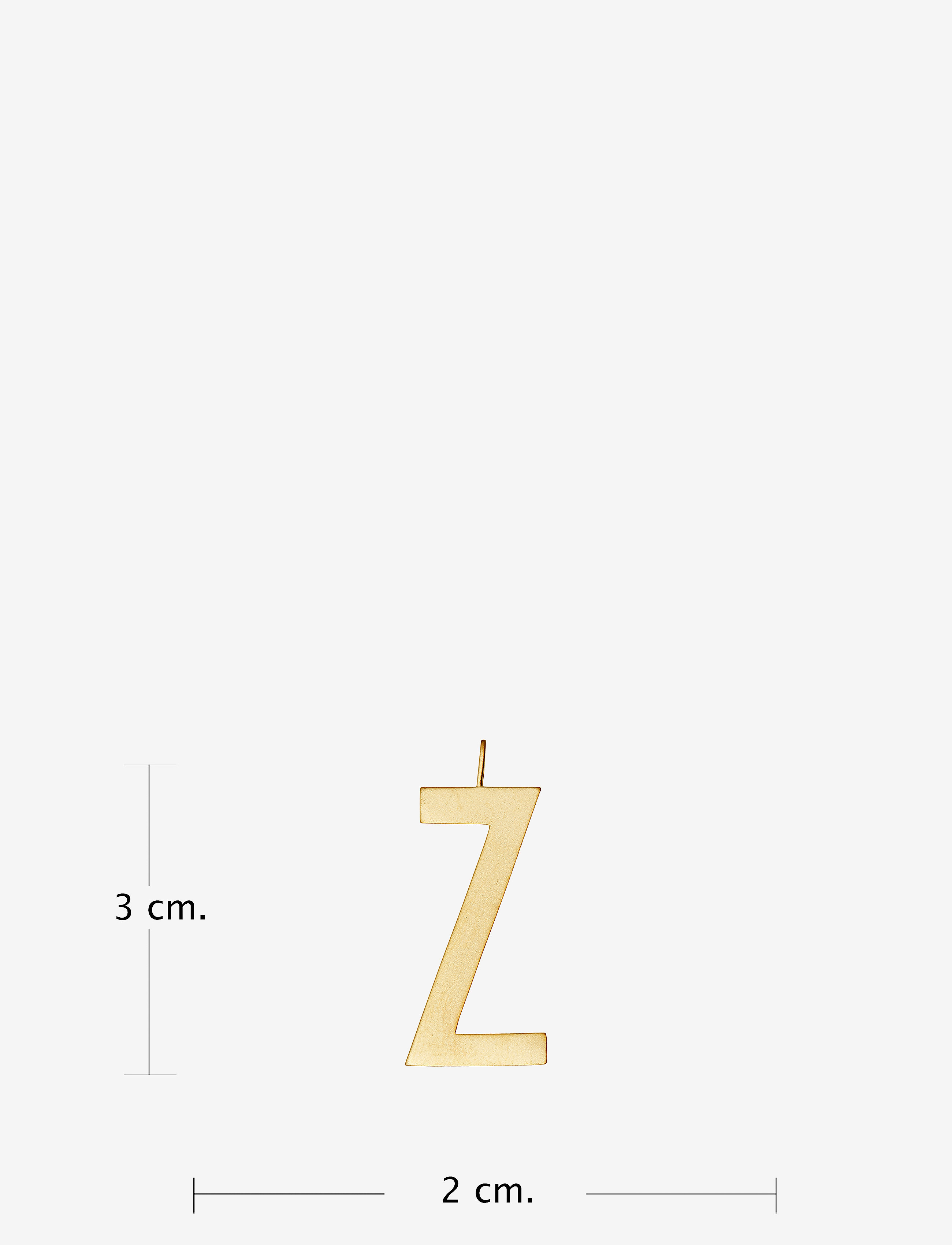 Design Letters - ARCHETYPES 30 MM, GOLD, A-Z - vedhæng - gold - 2