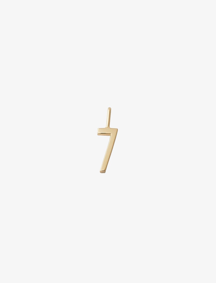 Design Letters - Lucky numbers 10mm Gold - hangers - gold - 0