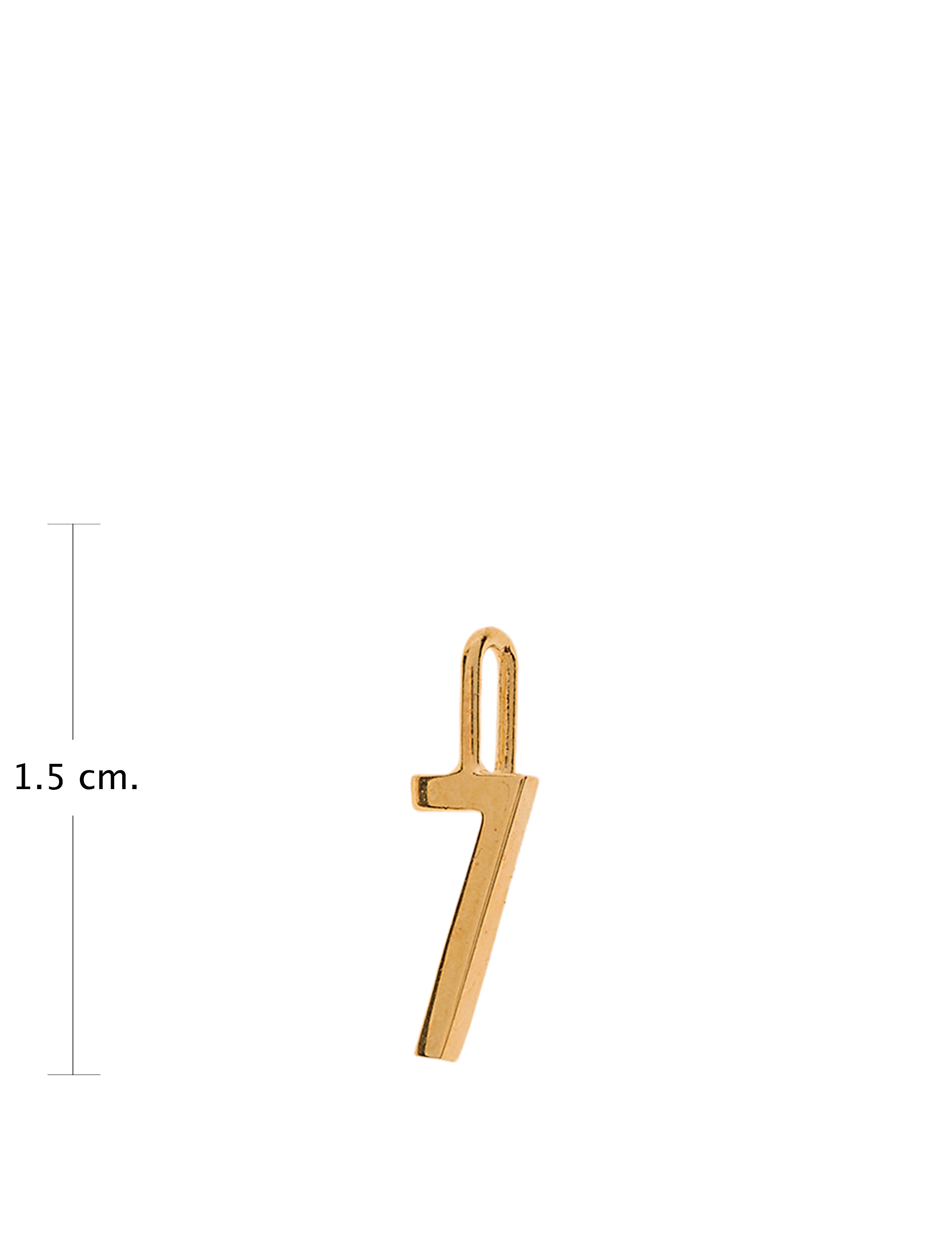 Design Letters - Lucky numbers 10mm Gold - hangers - gold - 1