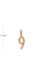Design Letters - Lucky numbers 10mm Gold - pendentifs - gold - 1