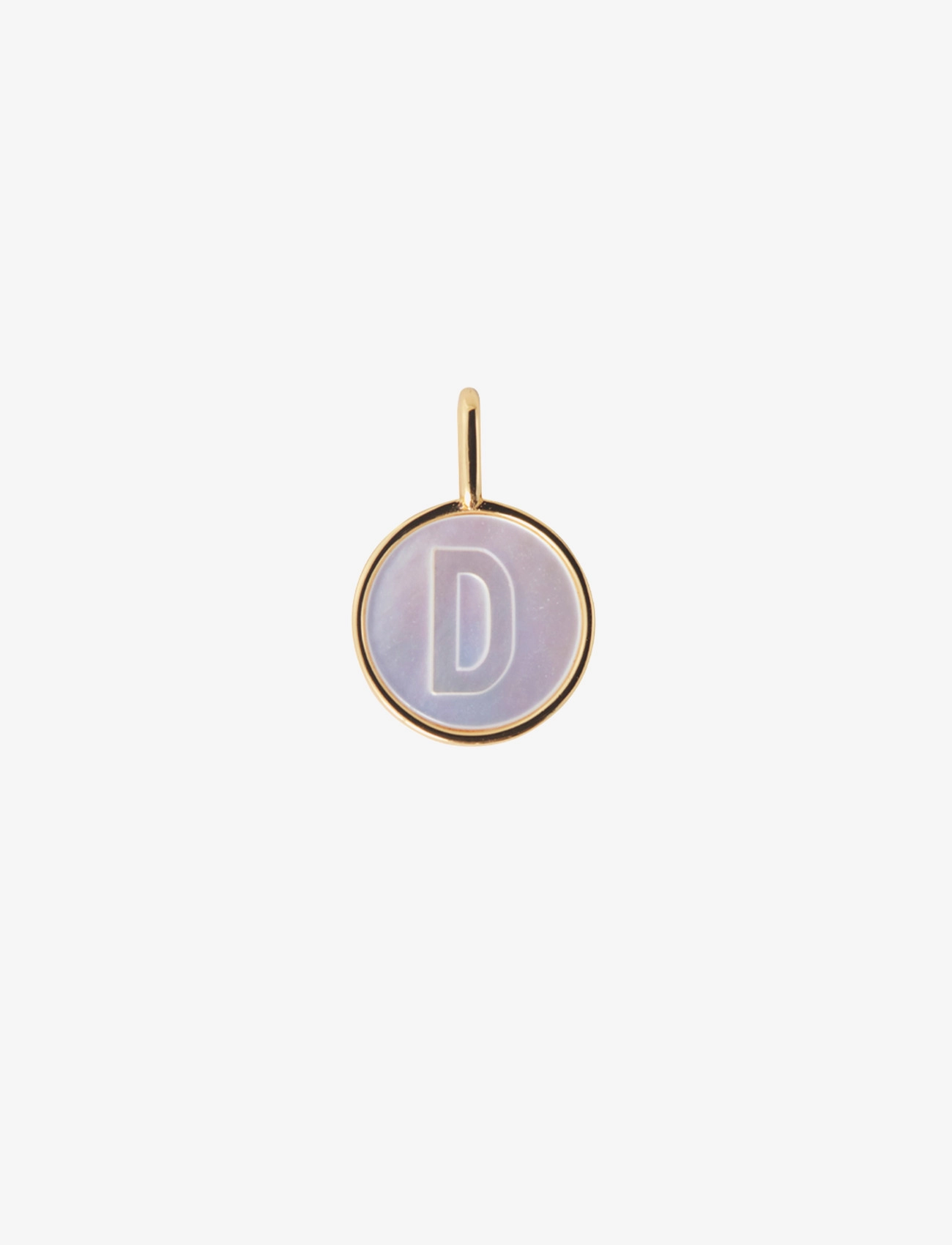 Design Letters Pearl Charm Gold A-Z, Kvinder, Perle Initial Vedhæng, Guld, Str: ONE SIZE