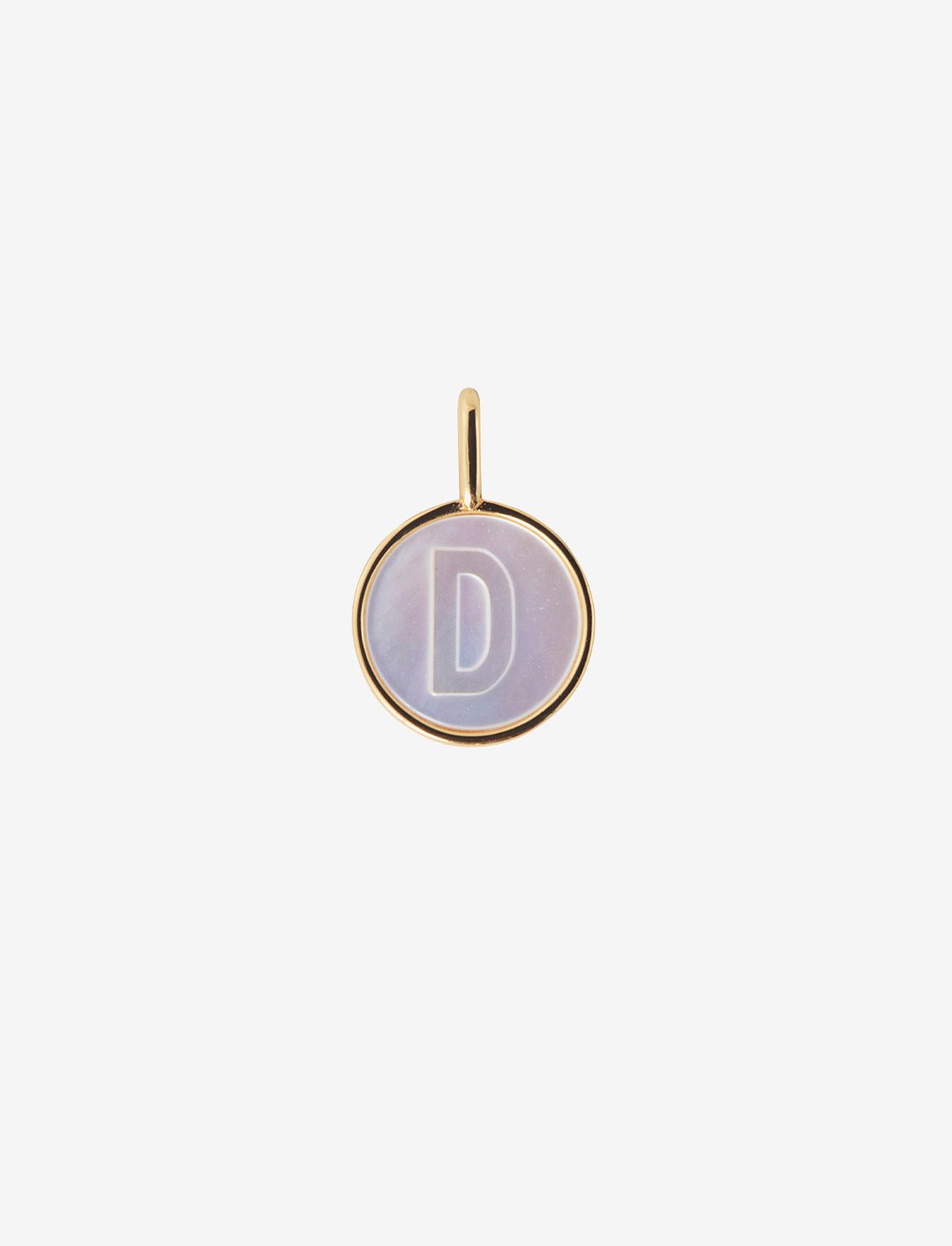 Design Letters - Pearl charm Gold A-Z - vedhæng - gold - 0