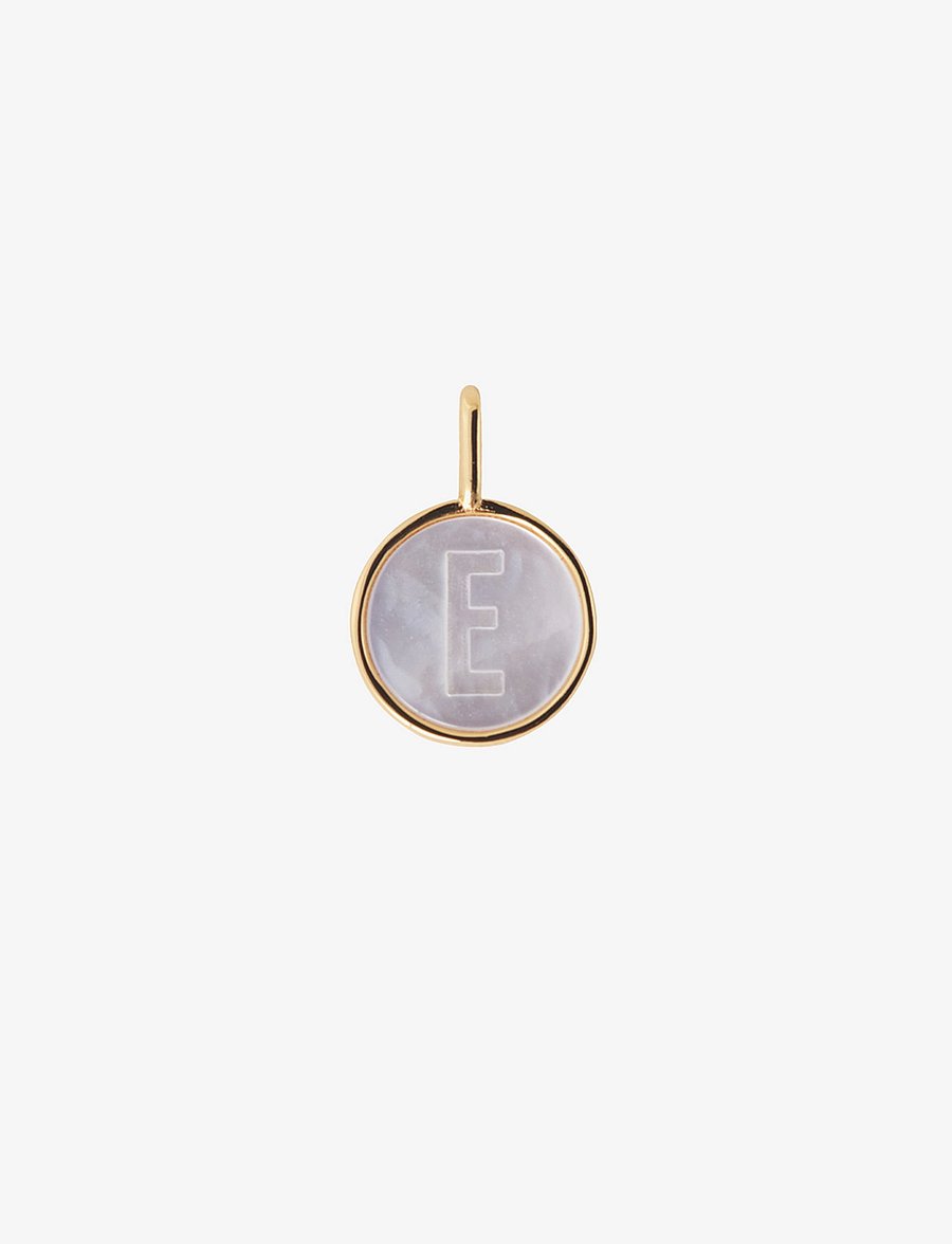 Design Letters - Pearl charm Gold A-Z - vedhæng - gold - 0