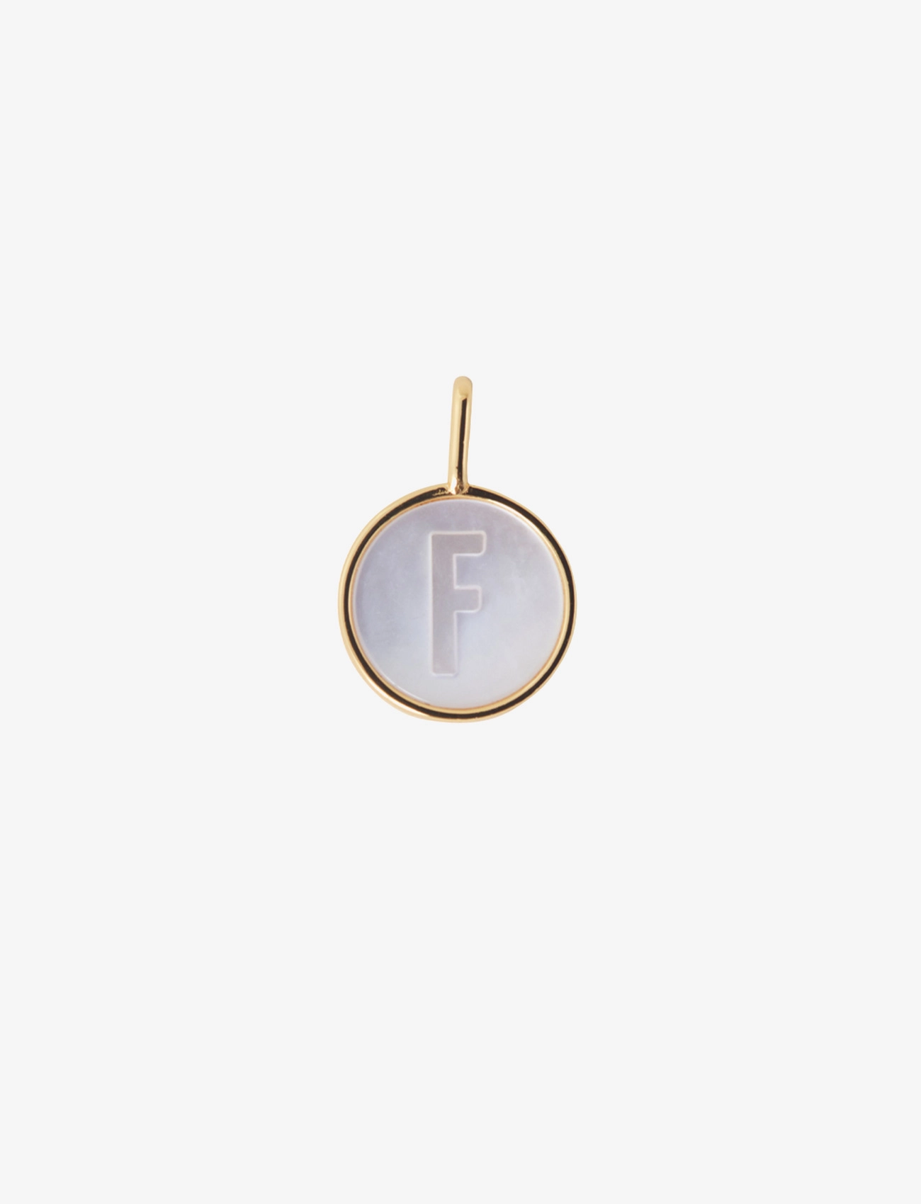 Design Letters Pearl Charm Gold A-Z, One Size, Jewellery, - Pendants, Frauen