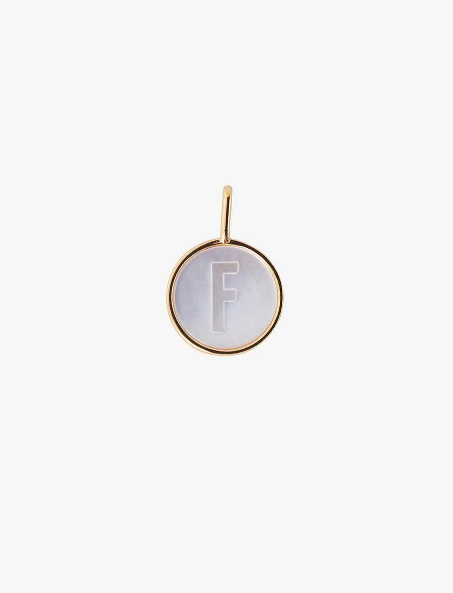Design Letters - Pearl charm Gold A-Z - ripatsid - gold - 0