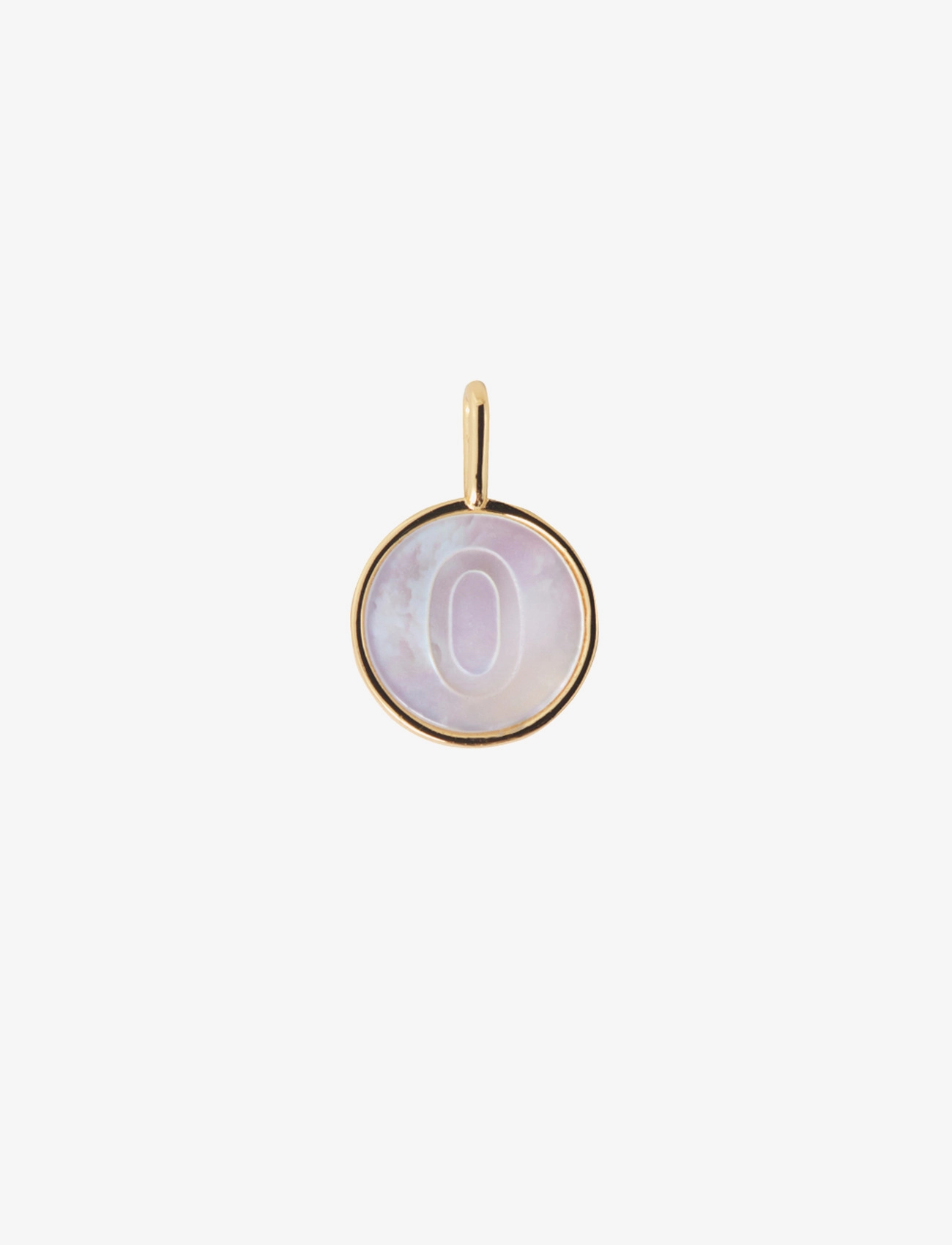 Design Letters Pearl Charm Gold A-Z, Kvinder, Perle Initial Vedhæng, Guld, Str: ONE SIZE