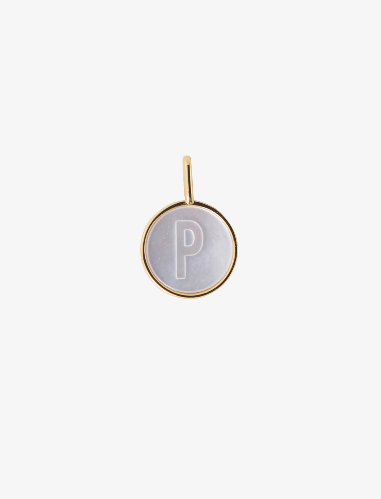 Design Letters Pearl Charm Gold A-Z, One Size, Jewellery, - Pendants, Frauen