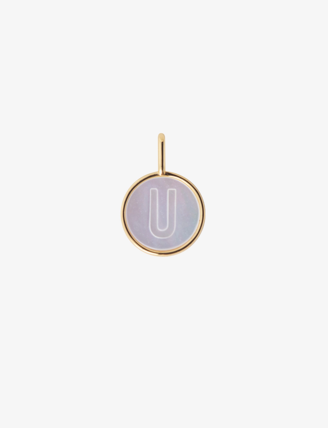 Design Letters Pearl Charm Gold A-Z, One Size, Jewellery, - Pendants, Frauen