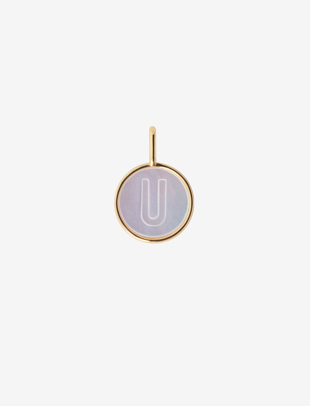 Design Letters - Pearl charm Gold A-Z - vedhæng - gold - 0