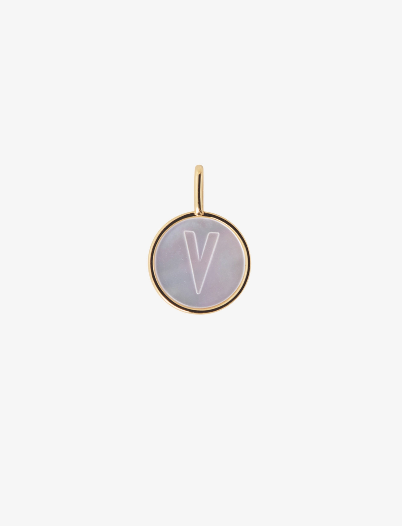 Design Letters Pearl Charm Gold A-Z, One Size, Jewellery, - Pendants, Frauen