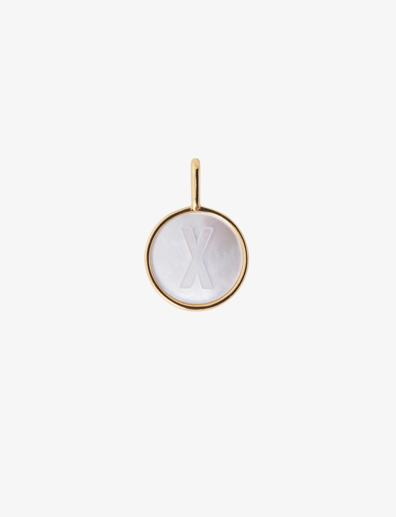 Design Letters Pearl Charm Gold A-Z, One Size, Jewellery, - Pendants, Frauen