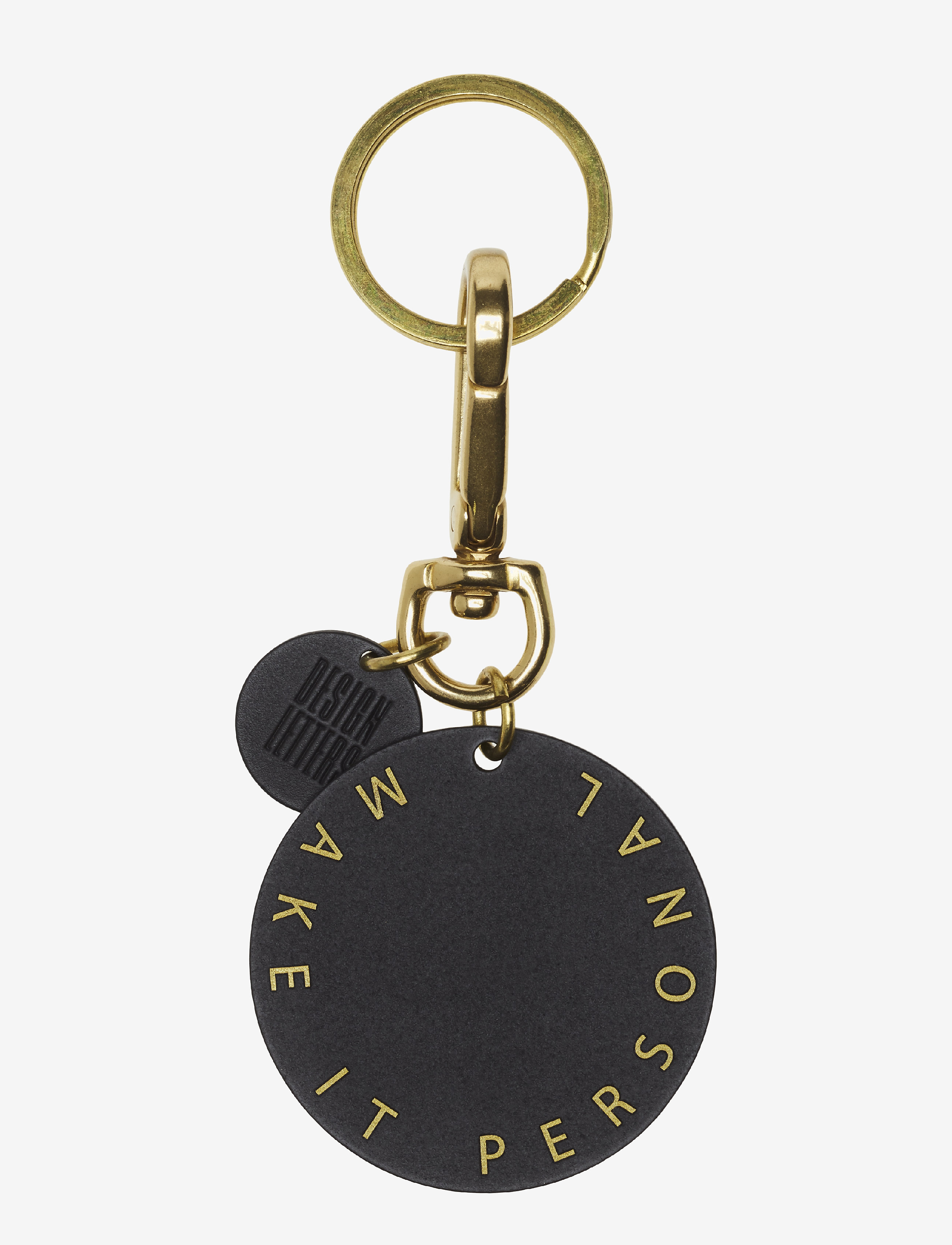 Design Letters - Personal Key ring & bagtag - brass - 1