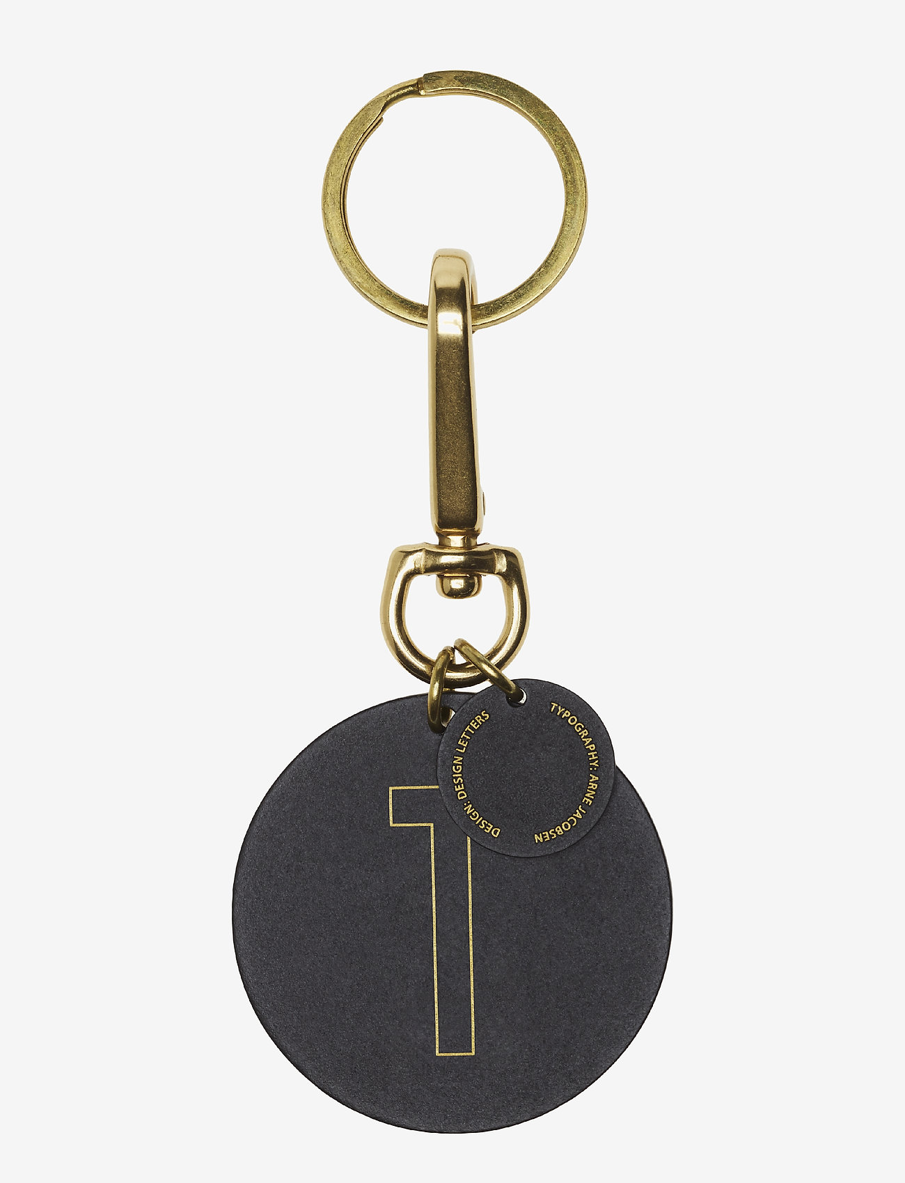 Design Letters - Personal key ring & bagtag - zemākās cenas - brass - 0