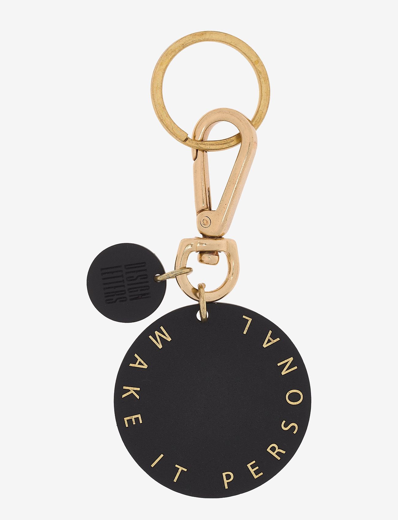 Design Letters - Personal key ring & bagtag - mažiausios kainos - brass - 1