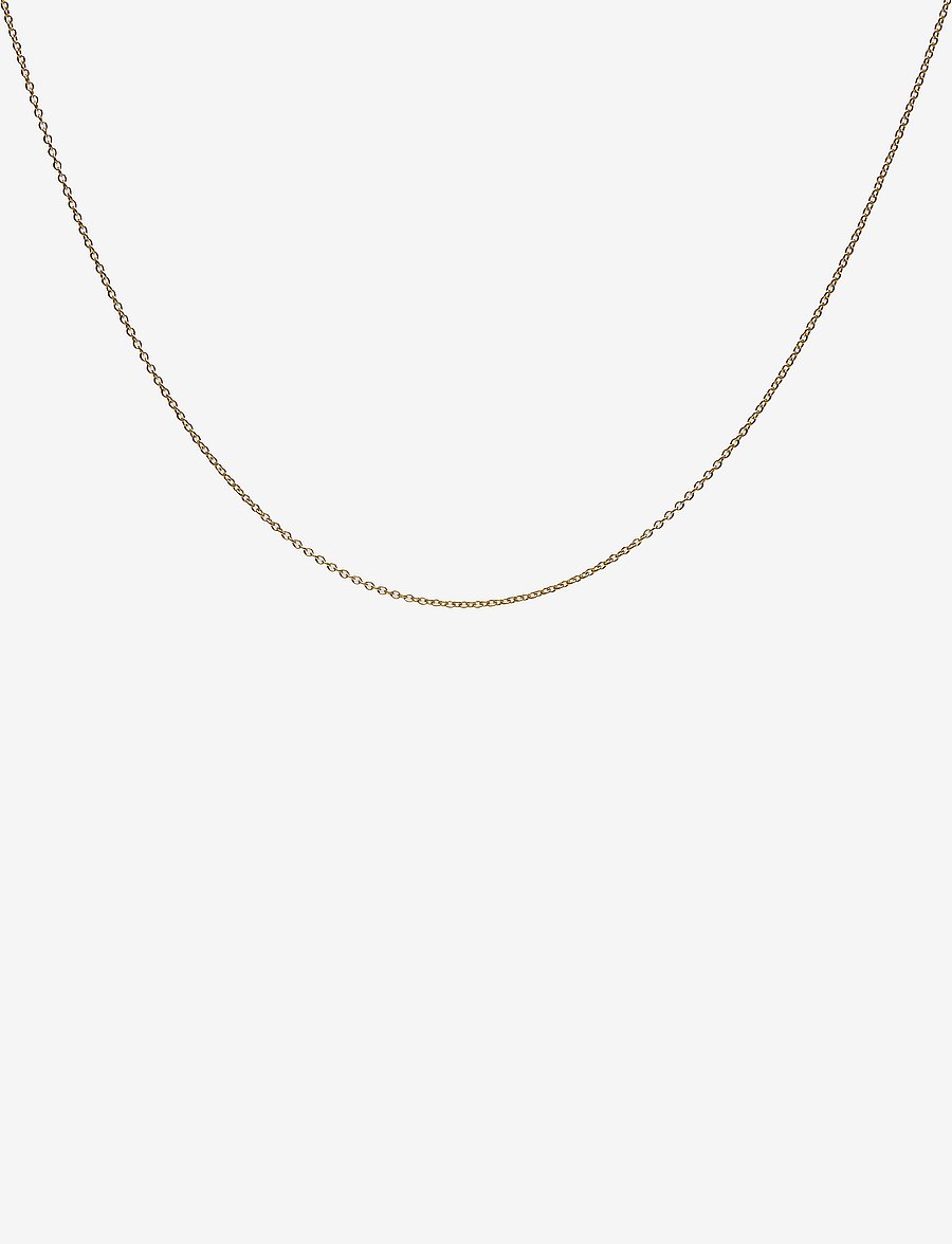Design Letters - 45cm chain 18k gold plated silver - chain necklaces - gold - 0