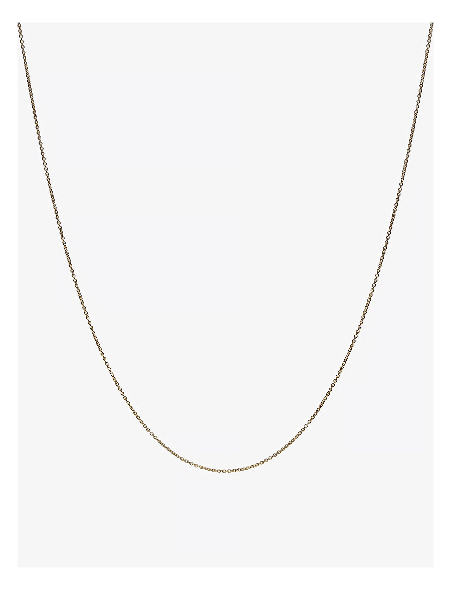 Design Letters - 60 cm chain 18k gold plated silver - halsketten - gold - 1