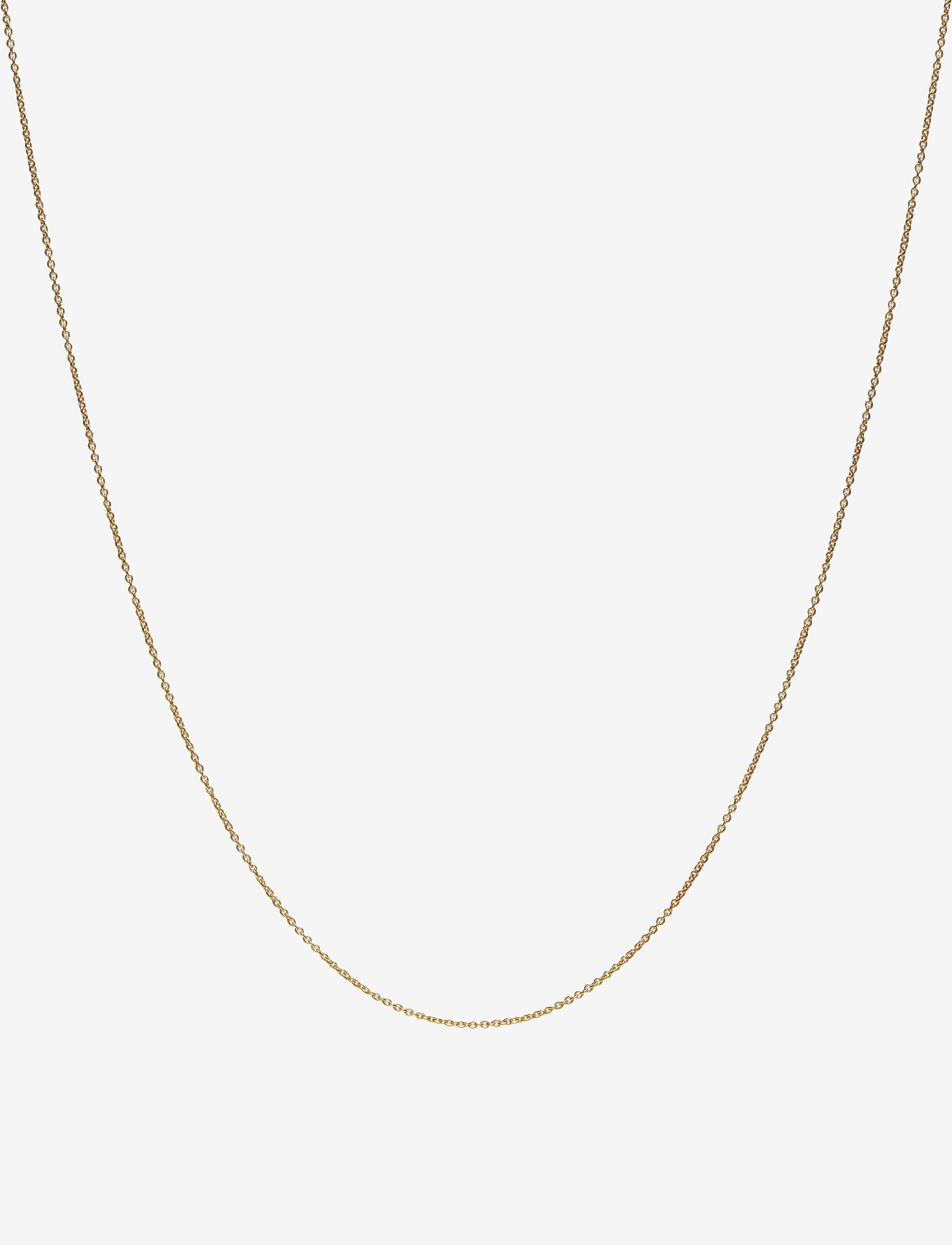 Design Letters 60 Cm Chain 18K Gold Plated Silver, One Size cm, Necklaces, - Frauen