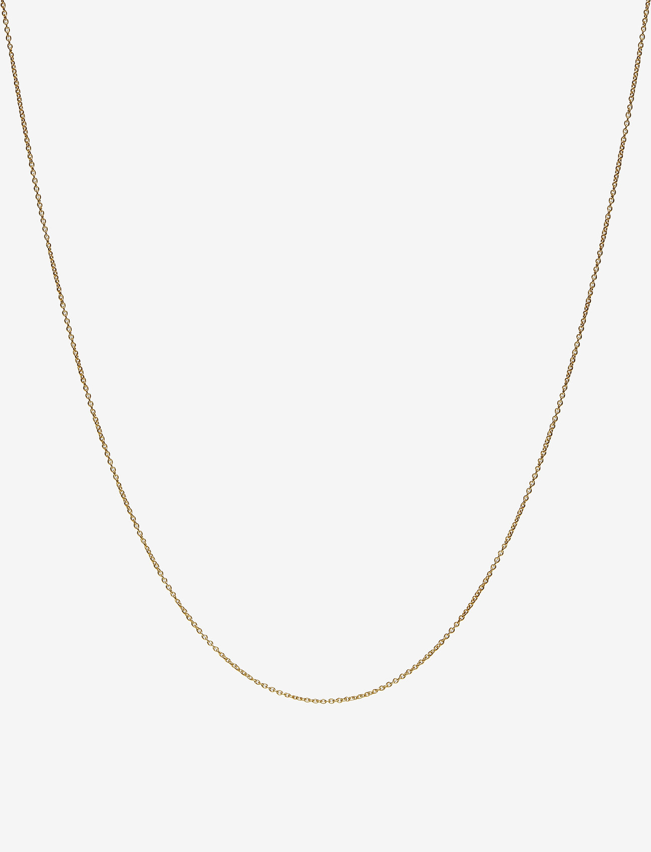 Design Letters - 60 cm chain 18k gold plated silver - chain necklaces - gold - 0
