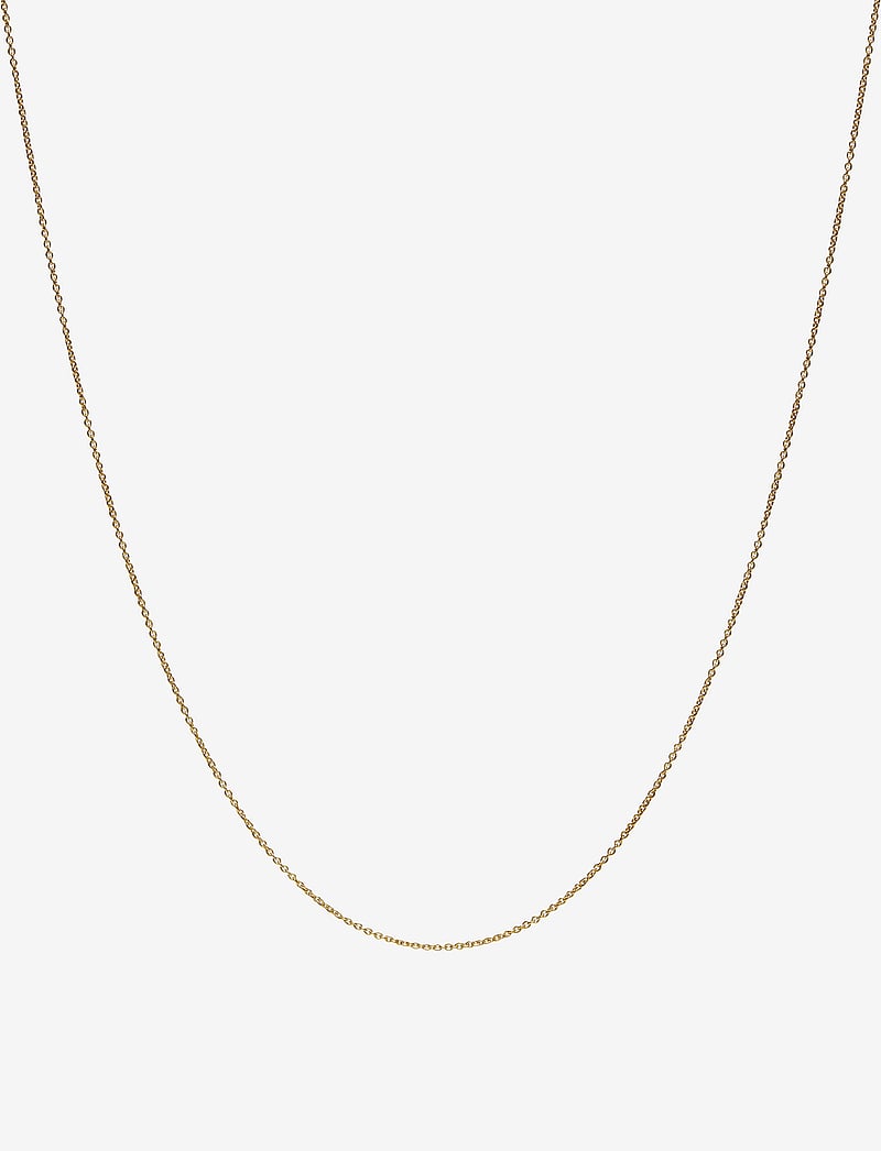 Design Letters - 60 cm chain 18k gold plated silver - chain necklaces - gold - 0