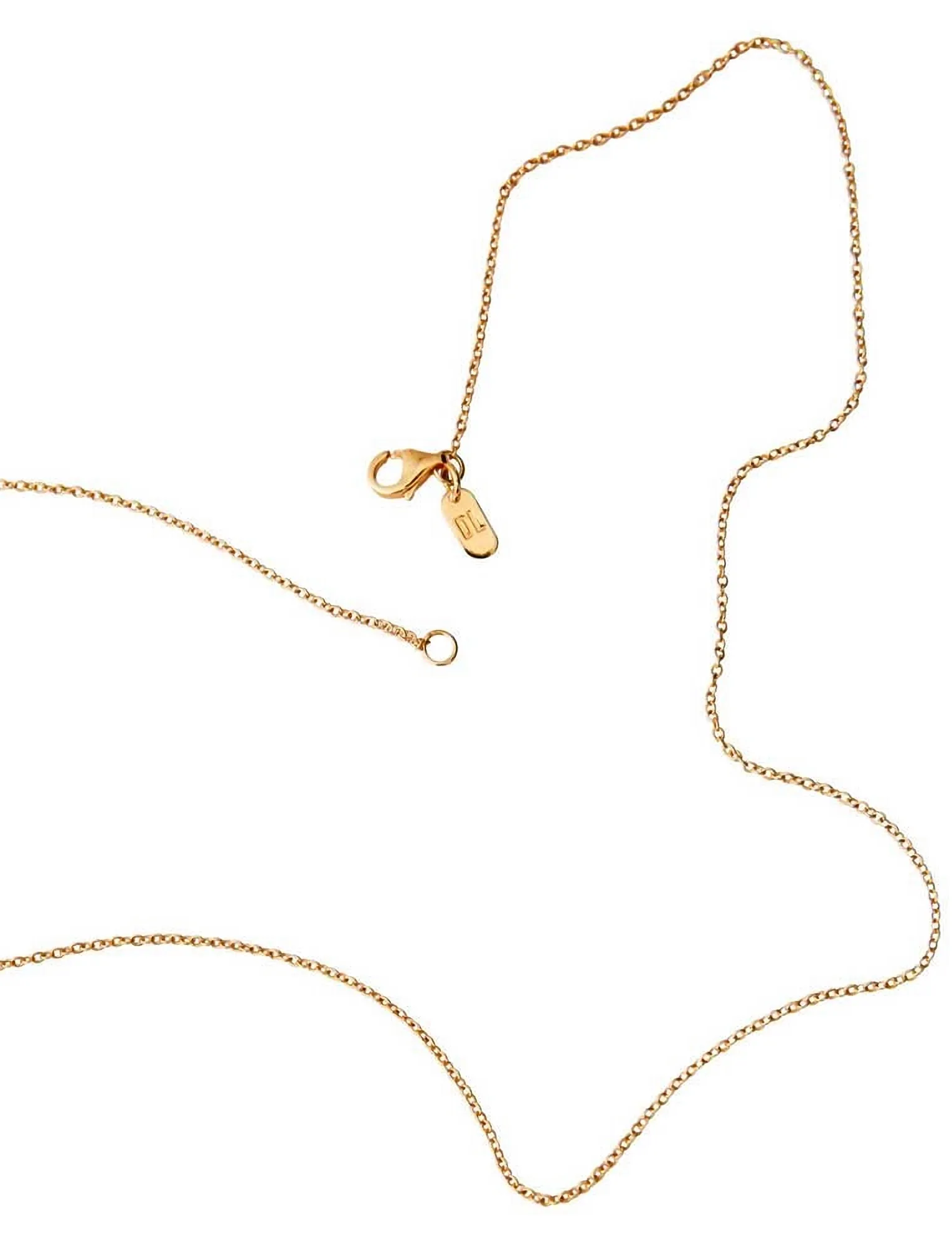 Design Letters - 60 cm chain 18k gold plated silver - chain necklaces - gold - 3