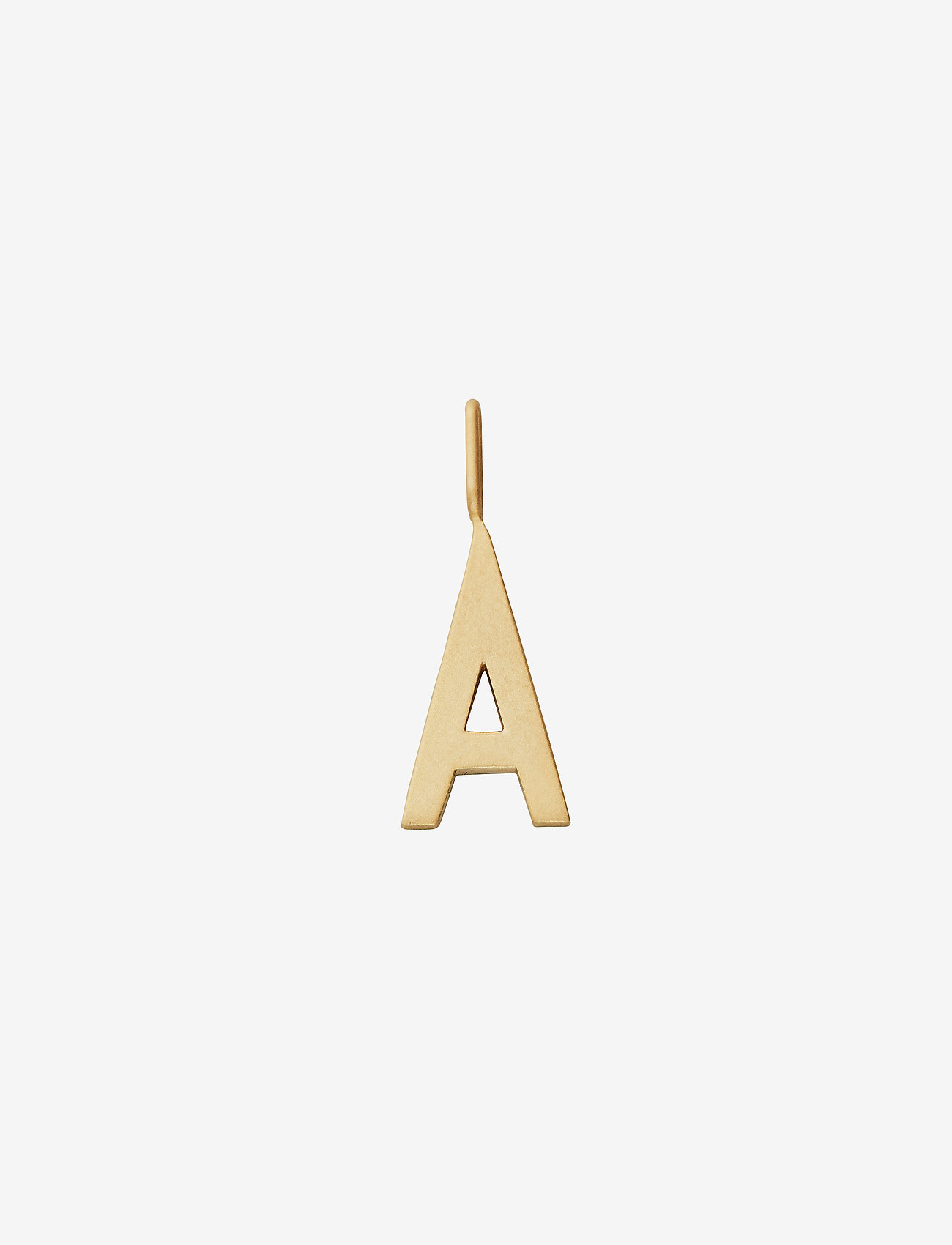 Design Letters - 16mm matt 18k gold plated silver a-z - ballīšu apģērbs par outlet cenām - gold - 0