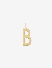 Design Letters - 16mm matt 18k gold plated silver a-z - peoriided outlet-hindadega - gold - 0