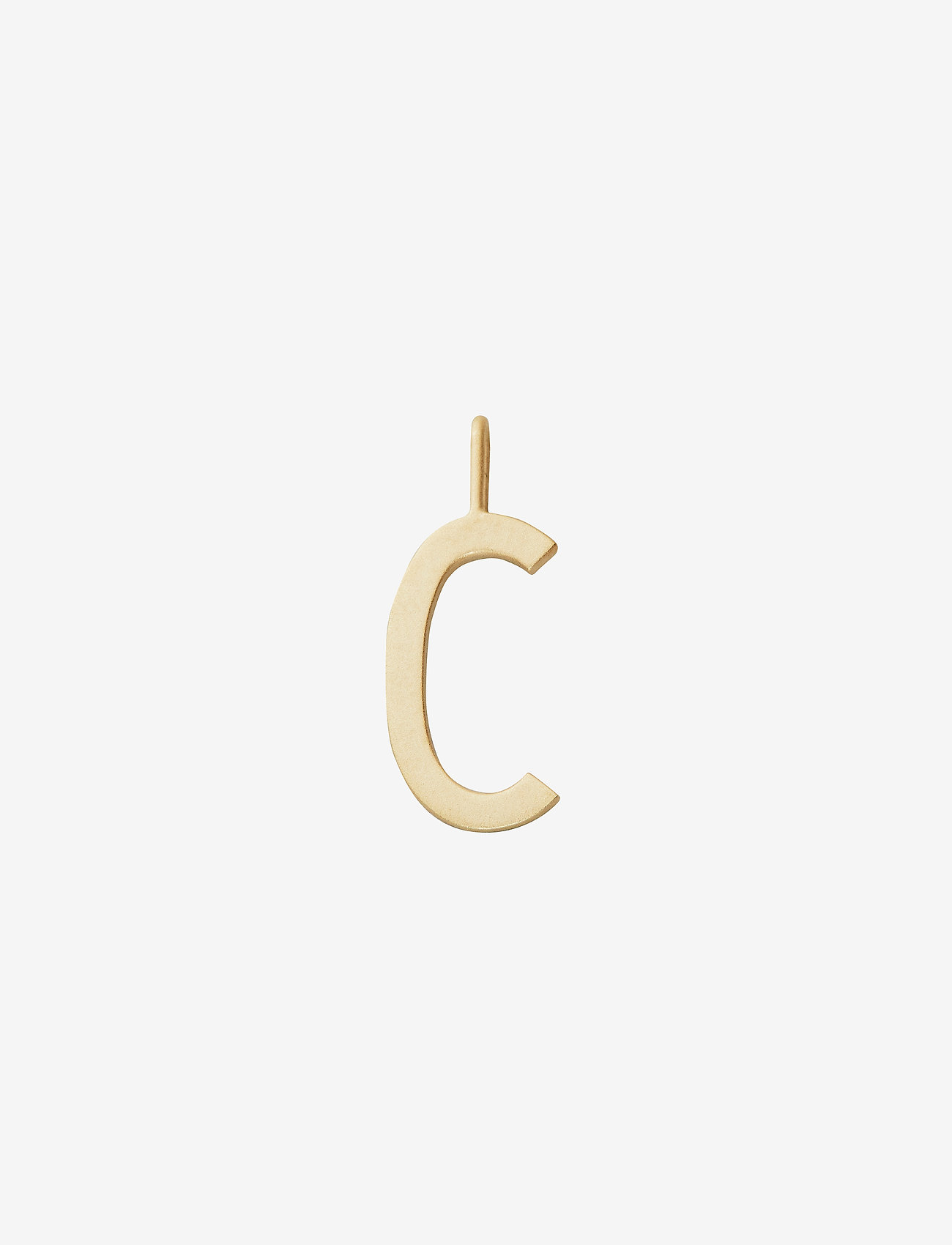 Design Letters - Letter for initial necklace A-Z (18K Gold-plated) - hängen & berlocker - gold - 1