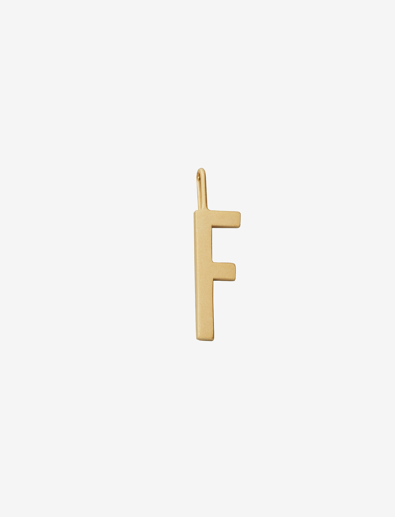 Design Letters - Letter for initial necklace A-Z (18K Gold-plated) - hängen & berlocker - gold - 0