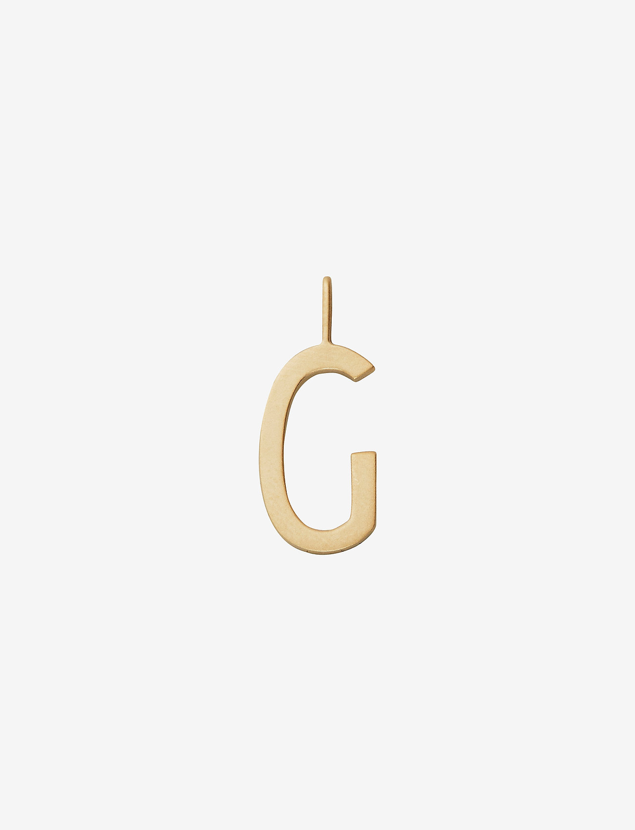 Design Letters - Letter for initial necklace A-Z (18K Gold-plated) - vedhæng - gold - 1