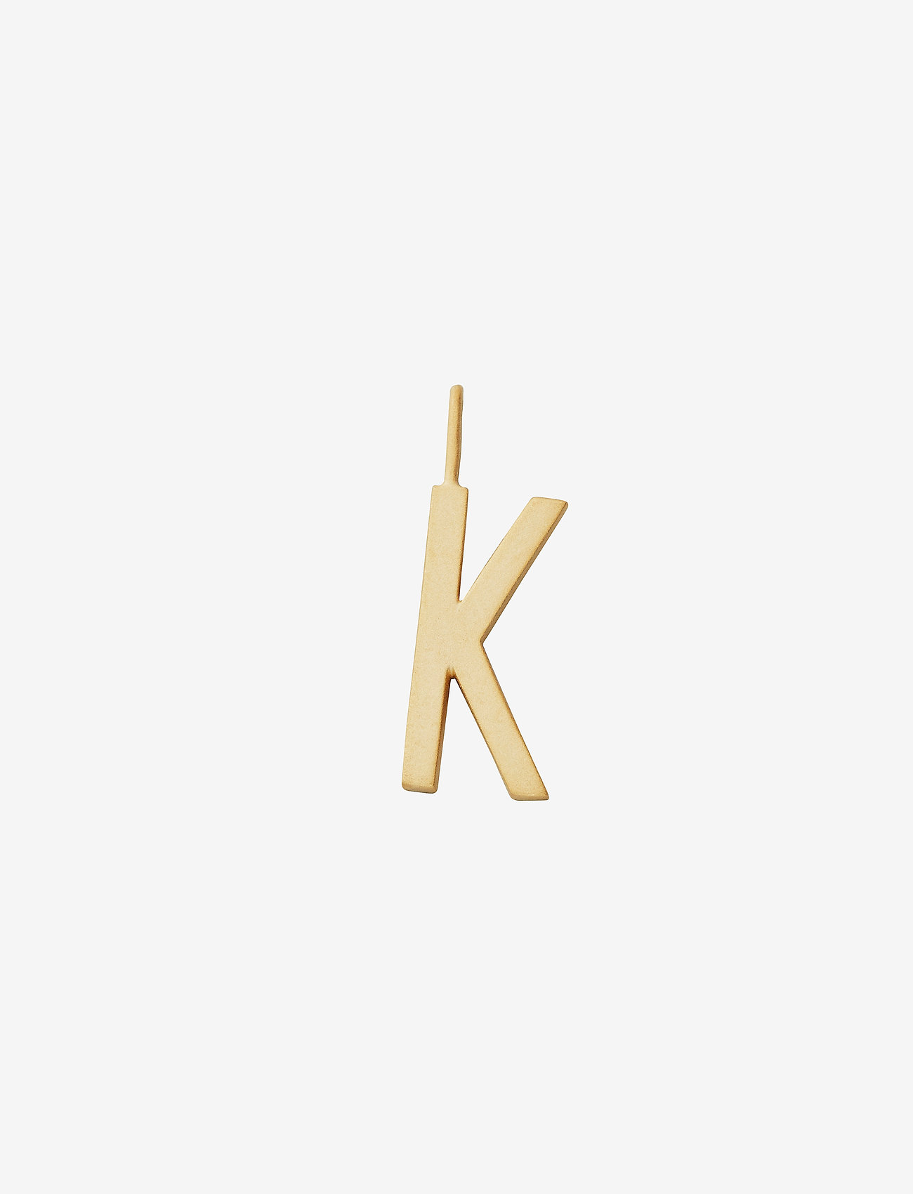 Design Letters - Letter for initial necklace A-Z (18K Gold-plated) - hängen & berlocker - gold - 1