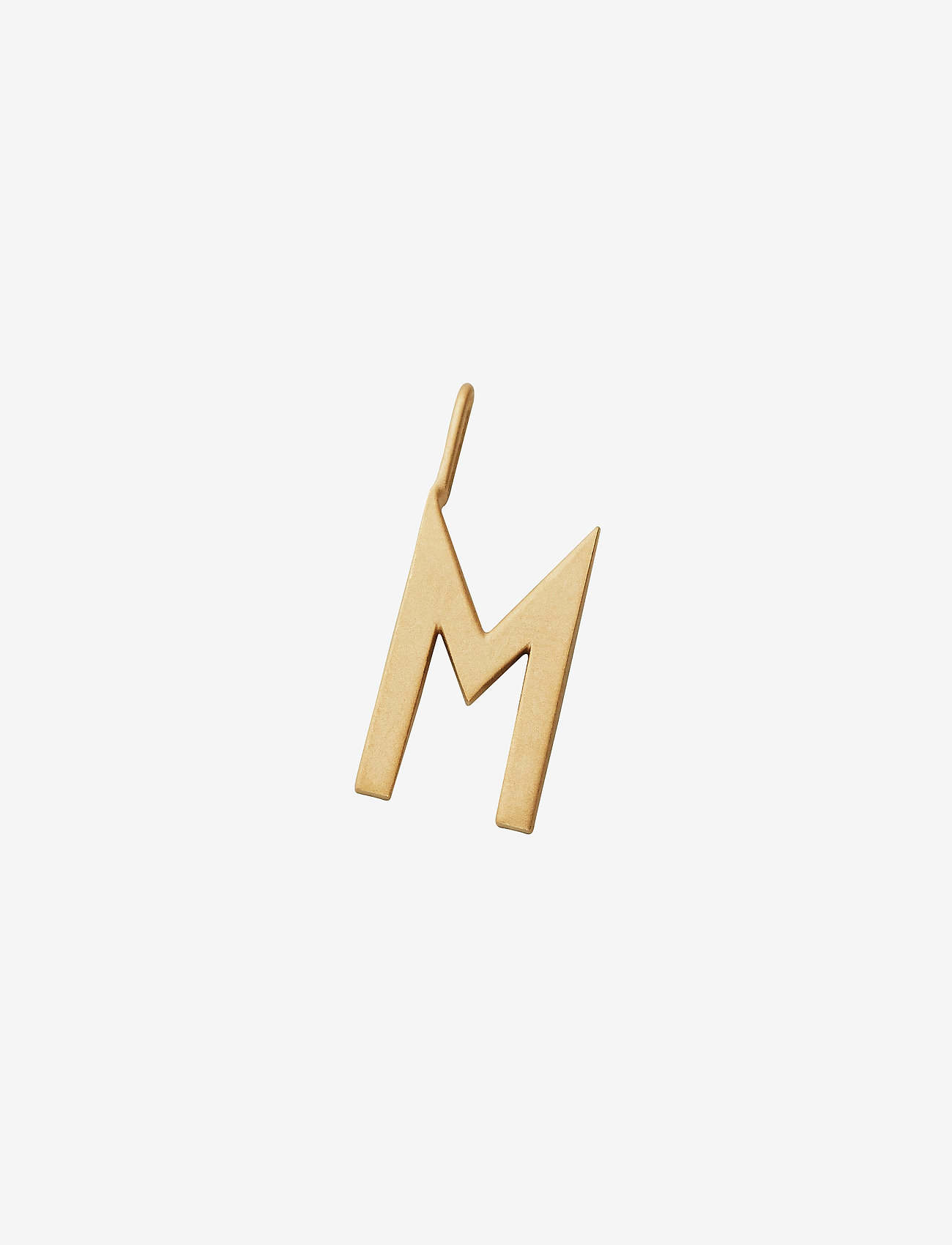 Design Letters - Letter for initial necklace A-Z (18K Gold-plated) - hängen & berlocker - gold - 1