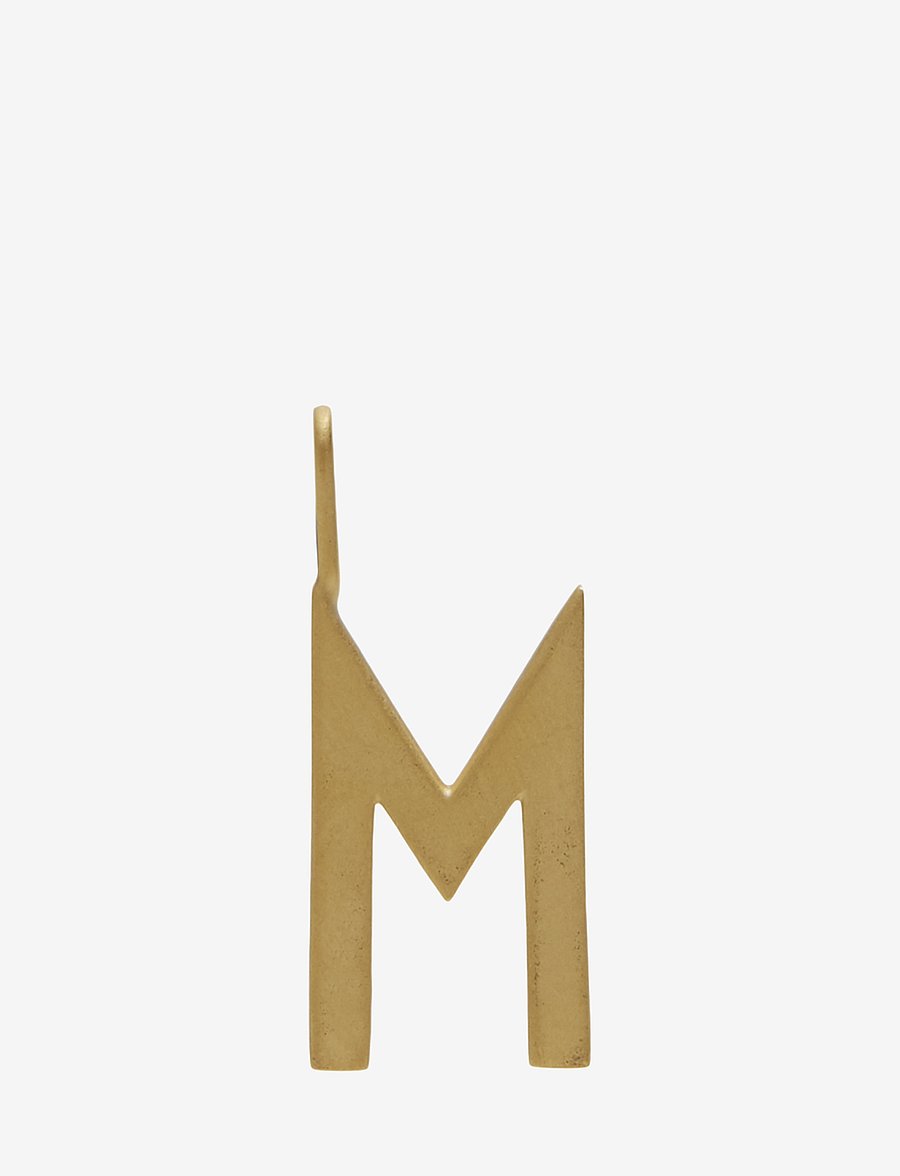Design Letters - Letter for initial necklace A-Z (18K Gold-plated) - anhänger - gold - 1