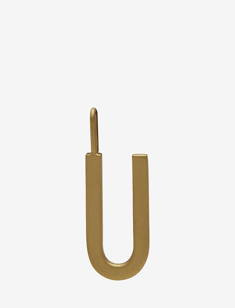Design Letters - Letter for initial necklace A-Z (18K Gold-plated) - vedhæng - gold - 1