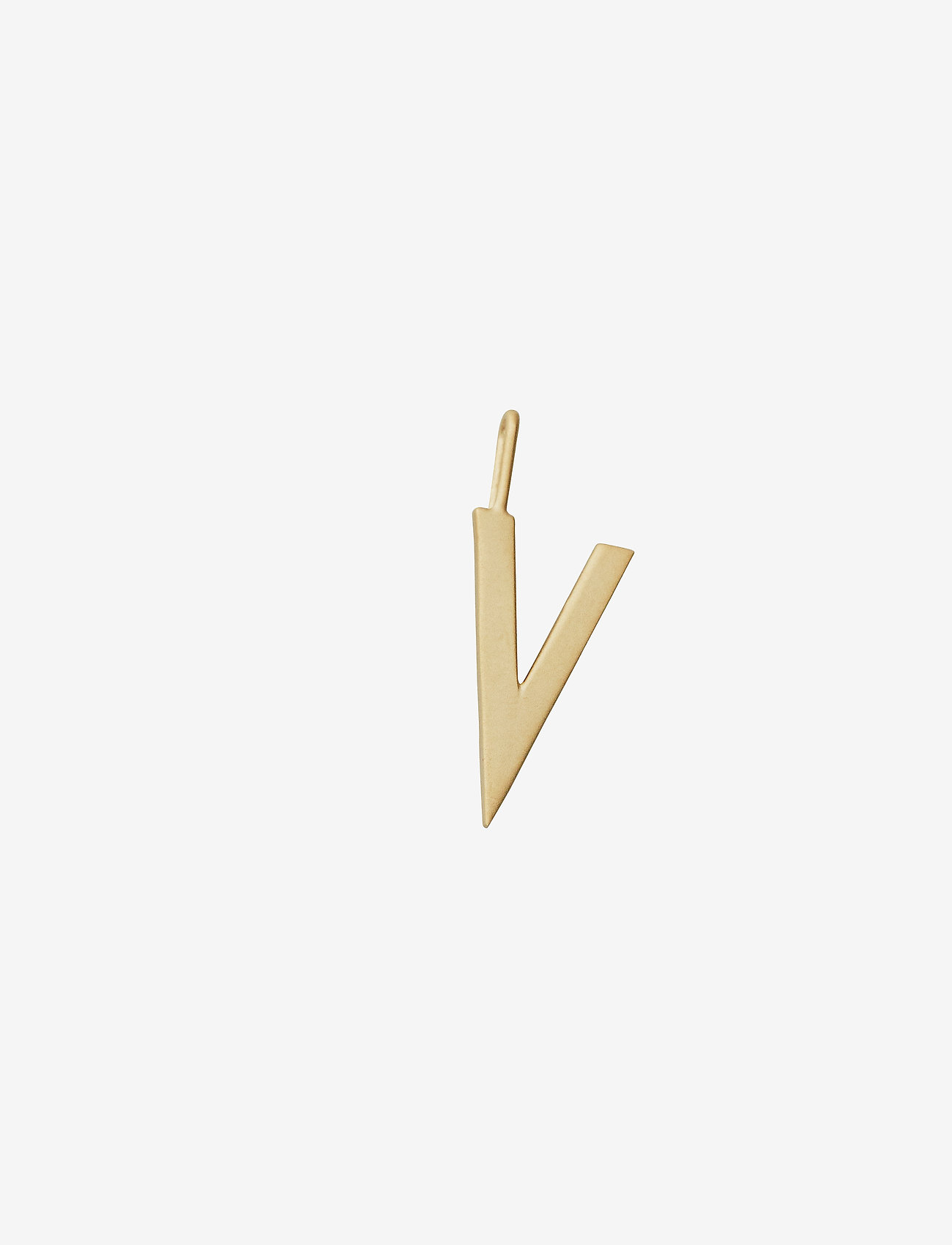 Design Letters - Letter for initial necklace A-Z (18K Gold-plated) - vedhæng - gold - 0