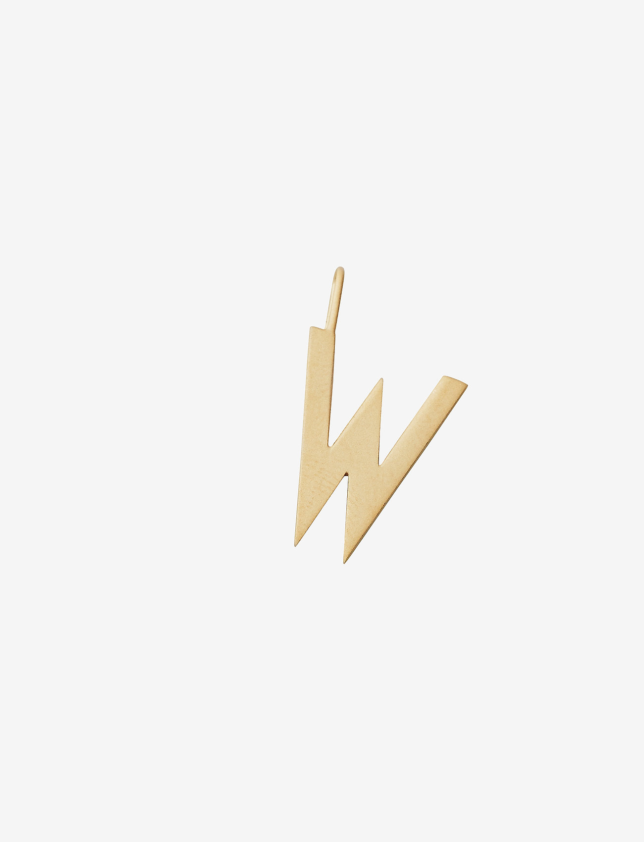 Design Letters - Letter for initial necklace A-Z (18K Gold-plated) - hängen & berlocker - gold - 1