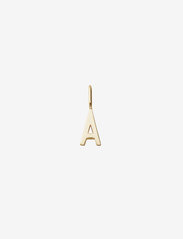 Design Letters - 10mm 18k gold plated silver a-z - odzież imprezowa w cenach outletowych - gold - 0