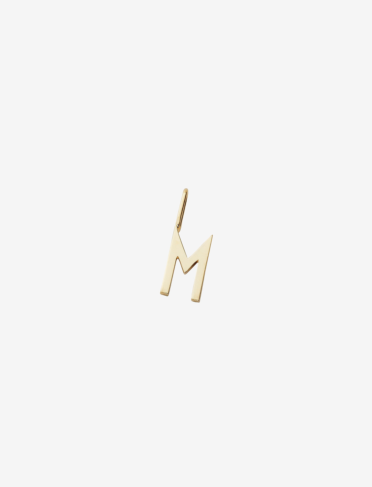 Design Letters - 10mm 18k gold plated silver a-z - hangers - gold - 0