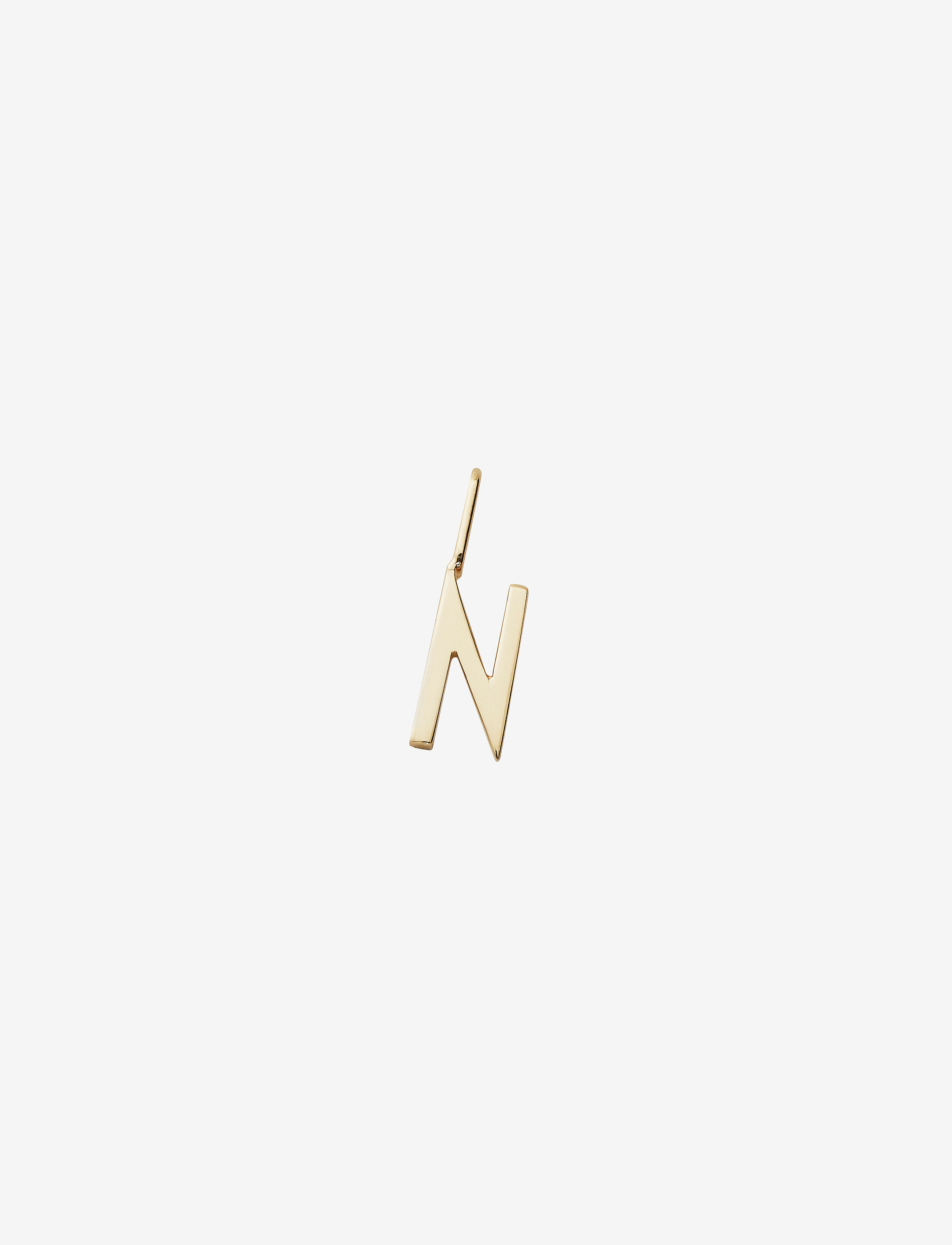 DESIGN LETTERS Letter For Initial Kette A-Z (18K Gold-Plated) Gold - 10 MM - Damen