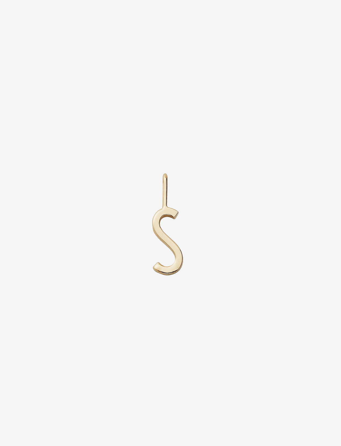 Design Letters - 10mm 18k gold plated silver a-z - hangers - gold - 1