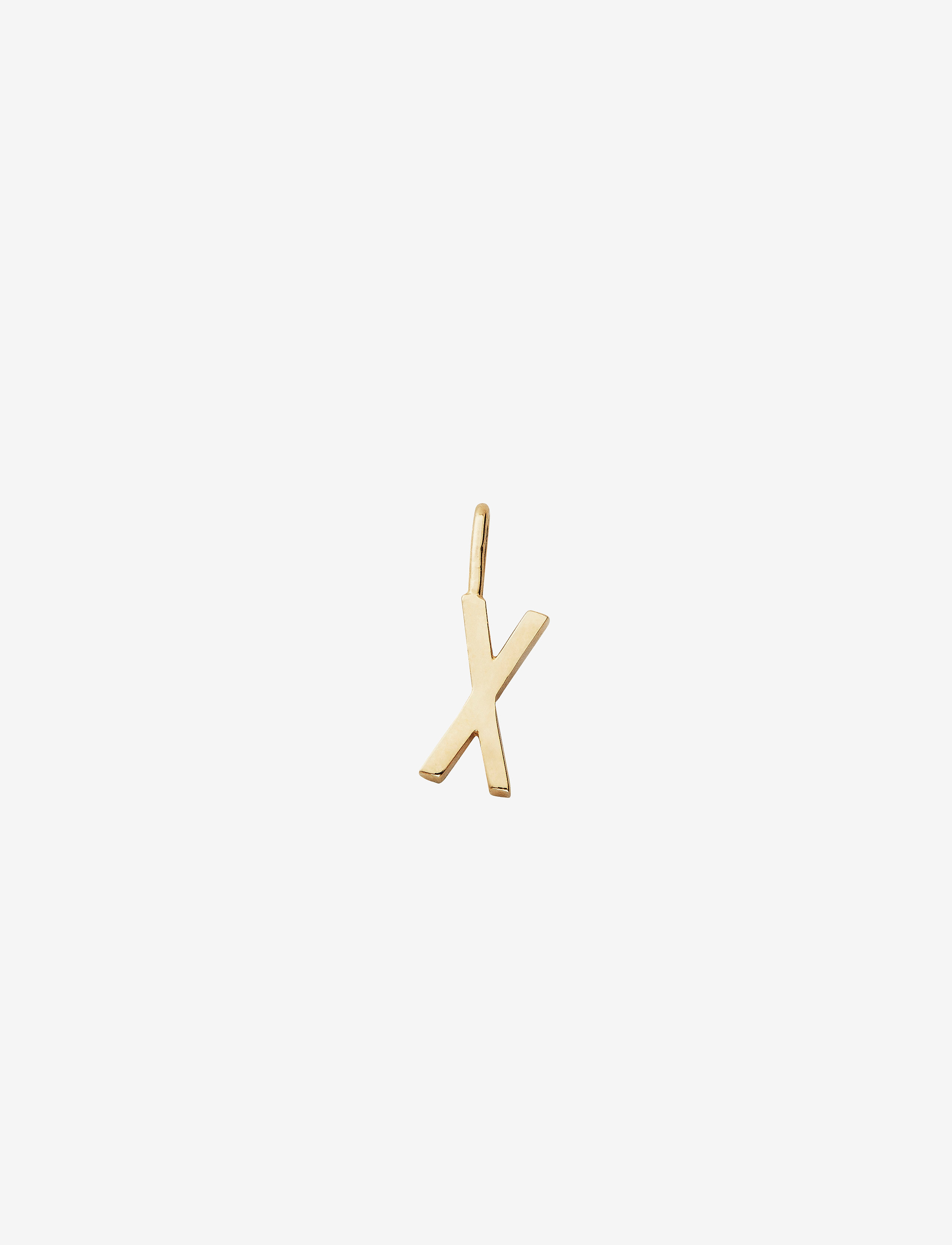 DESIGN LETTERS Letter For Initial Kette A-Z (18K Gold-Plated) Gold - 10 MM - Damen