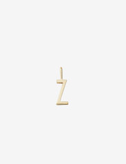 Design Letters - 10mm 18k gold plated silver a-z - festklær til outlet-priser - gold - 0