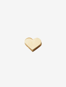 heart 18k gold plated silver, Design Letters