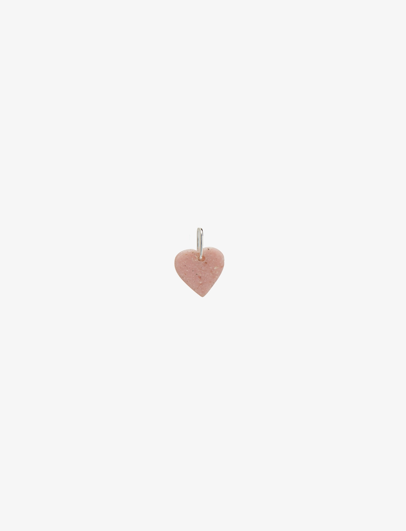 Design Letters STONE HEART, SILVER - Anhänger - PINK / pink/rose