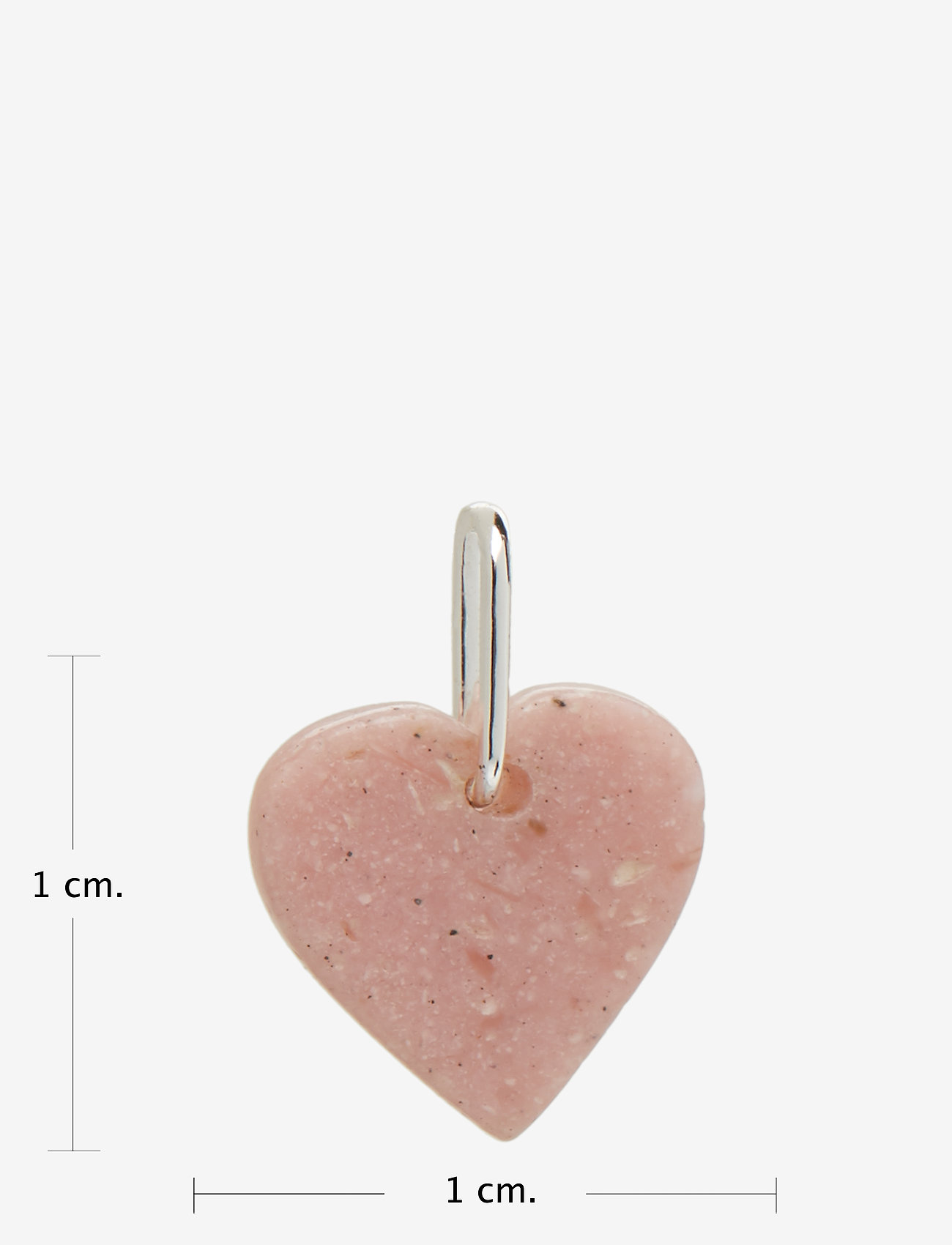 Design Letters - STONE HEART, SILVER - dovanos žemiau 50€ - pink - 1