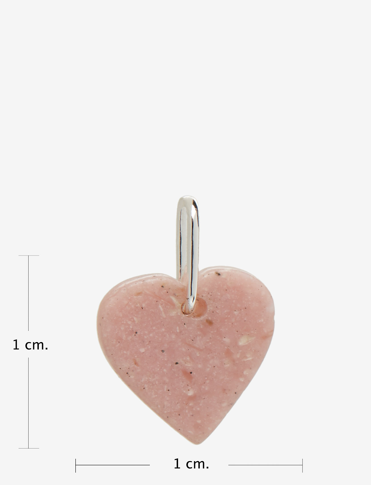Design Letters - STONE HEART, SILVER - festtøj til outletpriser - pink - 1